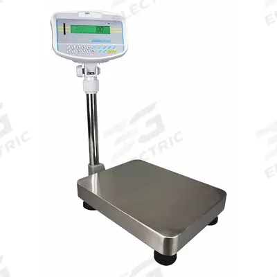 ADAM EQUIPMENT Industrial Bench Scale: 11 7/8 in x 15 3/4 in - Bench Scales with Column-Mounted Indicator