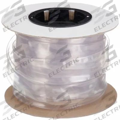 VINYLGUARD Heat Shrink Tubing: 0.63 in I.D. Before Shrinking, 0.31 in I.D. After Shrinking - Chemical-Resistant PVC Heat Shrink Tubing