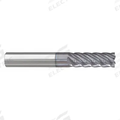 APPROVED VENDOR Corner Radius End Mill: Carbide, nACRo Coated, 6 Flute, 1/4" Mill Dia - Fast-Cutting Carbide Corner-Radius End Mills for Steel & Cast Iron