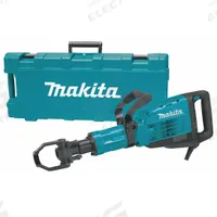 MAKITA Demolition Hammer Kit: Corded, Chipper, 1 1/8 in Hex, 25.7 ft-lb, 1,450 bpm, 38.2 lb Wt (MPN HM1307CB). Key specifications — attr113892: 120V AC; attr113880: Continuous; attr113860: MAKITA.
