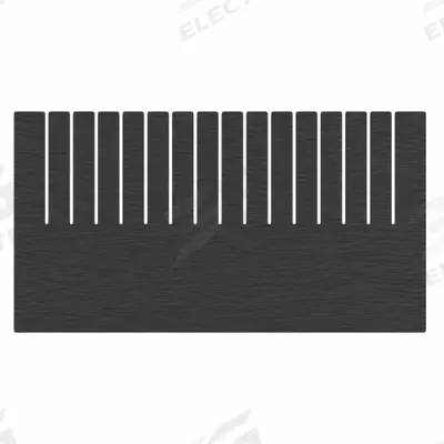 LEWISBINS Divider: 20 5/8 in x 12 in, Plastic - ESD Divider Box Dividers
