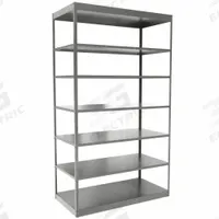 HALLOWELL Metal Shelving: Standalone, Heavy-Duty, 48 in x 24 in, 84 in Overall Ht, 7 Shelves (MPN DT5712-24HG). Key specifications — Frame Material: Steel; Shelving Material: Steel; Assembled: Unassembled; Color: Gray; Brand: HALLOWELL.