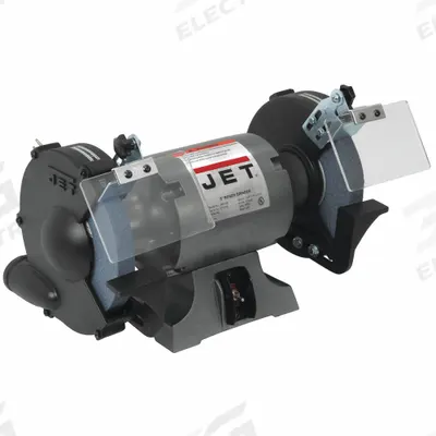JET Bench Grinder: Fixed Speed, 1/2 hp, 8 in Max Wheel Dia, 3,450 RPM - Fixed-Speed Bench Grinders