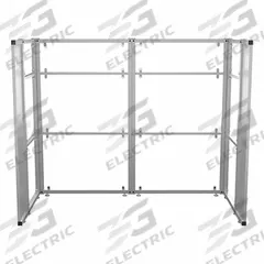 VERSADESK Cubicle Kit: 66 in Overall Ht, 41 1/2 in Overall Wd, 6 Panels, Clear, WorkNest® (MPN WNCC-7248-S). Key specifications — Panel Color: Clear; Brand: VERSADESK; Window Style: Clear.
