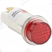 DAYTON Raised Panel Light: 12 mm Panel Mounting Hole Dia, LED, Raised Head (MPN 22NY43). Key specifications — Brand: DAYTON; Electrical Connection: 0.187 in Tab.