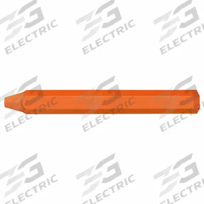 MARKAL Marking Crayon: Wax, 1/2 in Tip Wd, Medium, Orange, 70°F to 100°F - Wax Lumber Crayons