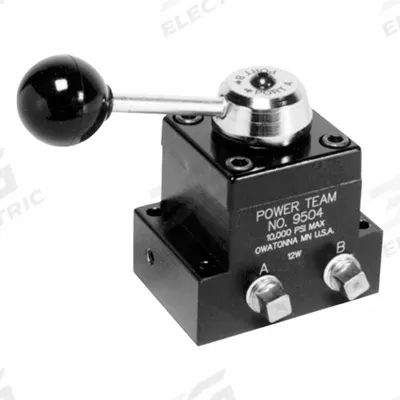 POWER TEAM Hydraulic Directional Control Valve: Two Positions, 1/4" NPT/3/8" NPT - Lever-Operated Directional Control Valves