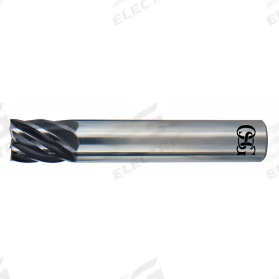 OSG Square End Mill: Carbide, EXO Coated, 7 Flute, 1/2" Mill Dia, 2" LOC - Fast-Cutting Carbide Square End Mills for Stainless Steel & Super Alloys