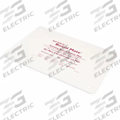 SAN JAMAR Cutting Board Mat: 18 in Overall Lg, 13 in Overall Wd, White, Rubber - Saf-T-Grip Board Mats