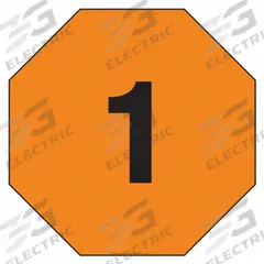 LABELMASTER Fire Division Symbol Placard: 1, 24 in, 24 in Label Wd, Magnetic Vinyl, Placard (MPN HMPG142MG). Key specifications — Brand: LABELMASTER; Message: 1.