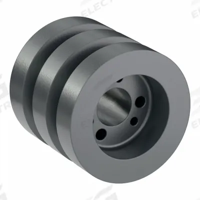 APPROVED VENDOR V-Belt Pulley: 3V220, 2 Groove, 2.2 in OD, Bushed Bore - Bushed-Bore Cast-Iron Wedge V-Belt Pulleys
