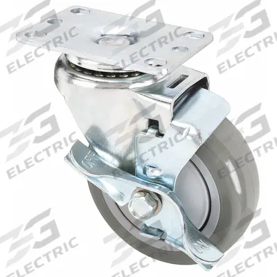 SNAP-LOC Caster 4 In.,Swivel/Brake,375 lb: Fits Snap-Loc Brand (MPN SLAC4SB) - Material Handling Parts