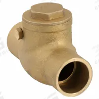 APPROVED VENDOR Swing Check Valve: Swing, Inline Valve Body, 3/4 in Pipe Size, Sweat x Sweat, Brass (MPN 10F329). Key specifications — Brand: APPROVED VENDOR.