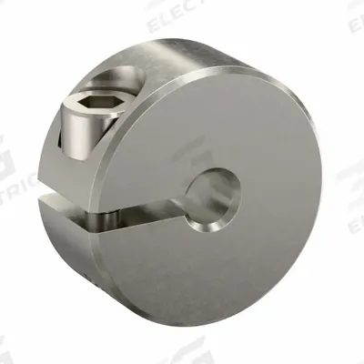 RULAND MANUFACTURING Shaft Collar: 1-Piece, Inch, Round, Clamp-On, 1/8 in Bore Dia - Stainless Steel Shaft Collars