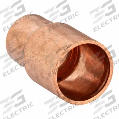NIBCO Sweat Fitting Coupling: 3/4 in CTS x 1/8 in CTS, FTG x FTG, Wrot Copper (MPN 6002 1X3/8) - Wrot Copper Tube Fittings