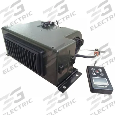 AIRREX Auxiliary Heater: Main Power Cable/Mounting Plate/Wired Remote Controller, 24V - Installed Auxiliary Heaters