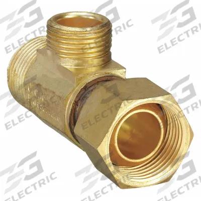 APPROVED VENDOR Compression Tee Fitting: Compression x Compression x Compression - Low-Lead Standard Sleeve Brass Compression Fitting