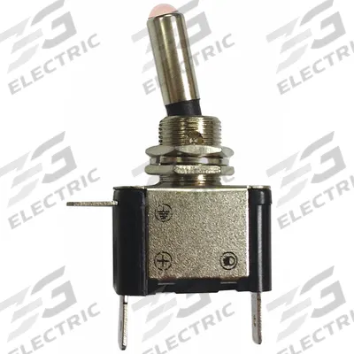 BATTERY DOCTOR Automotive Switch: Toggle Switch, SPST, 3 Connections, On/Off, Silver - Automotive Toggle Switches