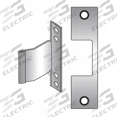 HES Electric Strike Faceplate: 1 1/4 in Wd - Electric Strike Faceplates