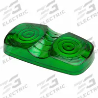 GROTE Replacement Lens: Rectangular, Clearance and Marker Light, 2 in Ht - Vehicle Lighting, Green (MPN 91964). Key specifications — Material: Polycarbonate; Compatible Light Type: Clearance and Marker Light; Brand: GROTE.