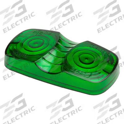 GROTE Replacement Lens: Rectangular, Clearance and Marker Light, 2 in Ht - Vehicle Lighting - Rectangular Replacement Lenses