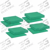 AIRLOC Vibration Isolator Pad: Neoprene, Smooth Pad Top, 8 in Lg, 8 in Wd, 3/4 in Ht, 4 PK (MPN HL900). Key specifications — Isolator Material: Neoprene; Brand: AIRLOC.
