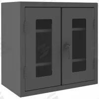 DURHAM MFG Storage Cabinet: 36 in x 24 in x 36 in, Frame, 2 Adj Shelves, Gray, Gray, Swing (MPN HDCC243636-2S95). Key specifications — Base Type: Frame; Cabinet Color: Gray; Frame Assembled: Assembled; Brand: DURHAM MFG.