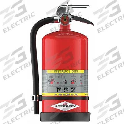 AMEREX Fire Extinguisher: 13.2 lb Extinguisher Capacity, 2A:40B:C - Class ABC Fire Extinguishers