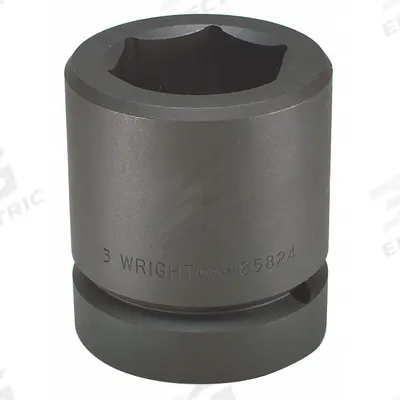 WRIGHT Impact Socket: 2 1/2 in Drive Size, Metric, 210 mm Socket Size, 6-Point - 2-1/2" Drive Impact Sockets