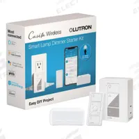 LUTRON Lamp Dimming Smart Plug Kit: Smart Lamp Timer Kit, Fluorescent/Halogen, Incandescent/LED (MPN P-BDG-PKG1P). Key specifications — Includes: Individual Tabletop Pedestals; Product Type: Smart Lamp Timer Kit; Brand: LUTRON; Manufacturer Part Number: P-BDG-PKG1P; Color: White; Compatible with Brand: Lutron; Lighting Technology: Fluorescent.