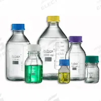 BENCHMARK SCIENTIFIC Media Bottle: 1 L, Screw-On, GL45, 273.05 mm, Colorless, Safety Coated (MPN B3000-SP-G). Key specifications — Closure Type: Screw-On; Mouth Size: Narrow; Screw Closure Size: GL45; Brand: BENCHMARK SCIENTIFIC; Body Color: Colorless.