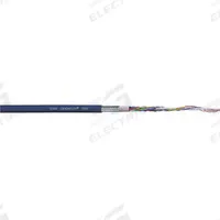 CHAINFLEX Bus Cable: (1) Pr 24 AWG, TPR, Order by the Foot, Profibus, Purple (MPN CFBUS-001). Key specifications — Conductor Grouping: (1) Pair 24 AWG; Minimum Bend Radius Factor - Fixed: 5 x OD; Minimum Bend Radius Factor - Flexible: 8 x OD; Shielding: Shielded; Brand: CHAINFLEX.