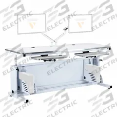 VERSADESK Standing Desk: White, Wood, 60 in Overall Wd, 30 in Overall Dp, 36 in Max Desktop Ht (MPN CTL6030-WW). Key specifications — Frame Color: White; Frame Material: Steel; Brand: VERSADESK; Desktop Color: White; Desktop Material: Wood.