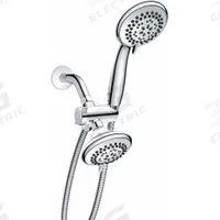 EZ-FLO Fixed and Handheld Showerhead: Chrome Finish, 4 in Fixed Showerhead Wd, Multi Function (MPN EZ-15145). Key specifications — Brand: EZ-FLO; Showerhead Spray Patterns: Multi; Trim Finish: Chrome.