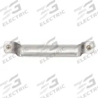 MONROE PMP Pull Handle: Unthreaded Holes, Stainless Steel, Silver, 1/4 in Screw Size, 0.25 in (MPN PH-0248). Key specifications — Brand: MONROE PMP; Projection Type: Non-Recessed; Material: Stainless Steel; Finish: Natural; Color: Silver; Folding Type: Fixed; Mounting Type: Unthreaded Holes; Screw Size: 1/4 in.