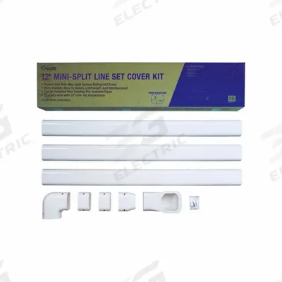 PERFECT AIRE Line Cover Kit: Line Cover Kit, Refrigerant Line Sets - Perfect Aire Ductless Mini-Split Accessories