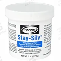 HARRIS Flux: 0.5 lb, Jar, Paste, FB3-A, Stay-Silv White (MPN SSWF1/2). Key specifications — Manufacturer Part Number: SSWF1/2; Color: White; Brand: HARRIS.