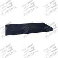 PERFECT AIRE Mounting Pad: Rectangle, 38 in Lg, 18 in Wd, 3 in Ht, Polypropylene Outer, Black (MPN EP1838-3). Key specifications — Shape: Rectangle; Color: Black; Brand: PERFECT AIRE; Drilling: Drillable.