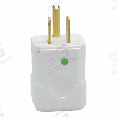 LEVITON Straight Blade Plug: Hospital Grade, 5-15P, 125V AC, 15 A, 2 Pole, 3 Blade - General Purpose Plugs
