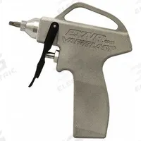 EXAIR Safety Air Gun: Ergonomic Grip, Cast Aluminum, 1/4 in Female NPT, Straight, 75 dBA Sound Level (MPN 1698SS). Key specifications — attr1328526: Cast Aluminum; attr1328500: 1110SS Air Nozzle; attr1328508: EXAIR; attr1328515: No; attr1328533: Yes.
