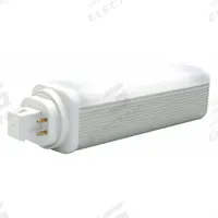 GE LAMPS Compact LED Bulb: Type A, 4-Pin (GX24q), PL Horizontal, LED, 2700K, 1,800 lm Light Output (MPN LED19GX24Q-H/827). Key specifications — Brand: GE LAMPS; Bulb Designation: LED19GX24q-H/827; Dimmable: No; Color Temperature: 2700K.