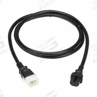 EATON Power Cord: 6 ft Lg, 3/14, Non-NEMA Plug, C14 Plug, Non-NEMA Receptacle, C15 Receptacle, SJT (MPN P018-E06). Key specifications — Brand: EATON; Jacket Material: PVC.