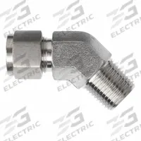 BRENNAN INDUSTRIES Compression Fitting Elbow: 1/2 in OD x 1/2 in Pipe Fitting Size, Stainless Steel (MPN NS2503-08-08-SS). Key specifications — Series: NS2503; Compatible Fitting Brands: Parker CPI; Brand: BRENNAN INDUSTRIES.