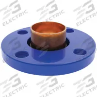NIBCO Sweat Fitting Adapter: 2 in CTS x 2 in Pipe, Cup x Flange, Wrot Copper (MPN 9405505)