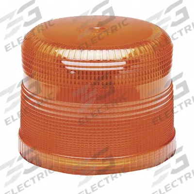 ECCO Replacement Lens: Round, Beacon Light, 8 3/4 in Ht - Vehicle Lighting, Polycarbonate - Round Replacement Lenses