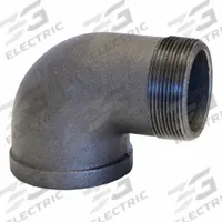 Metal Pipe Elbow: 1/2 in x 3/8 in, Threaded x Threaded, Class 300, 300 psi, 90° Elbow (MPN ZUSA-PF-23072). Key specifications — Brand: USA INDUSTRIALS; Maximum Operating Pressure: 300 psi.