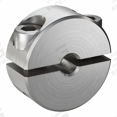 RULAND MANUFACTURING Shaft Collar: 2-Piece, Inch, Round, Clamp-On, 1/8 in Bore Dia - Stainless Steel Shaft Collars