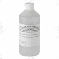 HACH Conductivity Standard Solution: 500 mL Volume, Liquid, 1,412 µS/cm, Bottle, Solution, 1 (MPN 2974349). Key specifications — Brand: HACH; Chemical Family Type: Solution; Concentration: 1,412 µS/cm; Container Type: Bottle; Form: Liquid; Manufacturer Part Number: 2974349; Product Type: Conductivity Standard Solution.