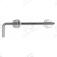 APPROVED VENDOR Cane Bolt: Cane Bolt, Slide Latch, 1/2 in Bolt Head Dia, 3/8 in Max Shackle Dia (MPN 4PB57). Key specifications — Brand: APPROVED VENDOR; Color: Silver; Finish: Zinc; Latch Type: Slide Latch; Hardware Included: Yes; Material: Steel; Product Type: Cane Bolt.