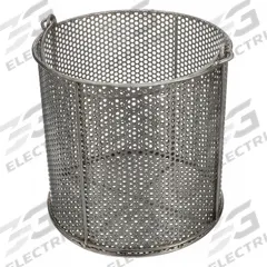 MARLIN STEEL WIRE PRODUCTS Parts Washer Basket: Round, Stainless Steel, Silver, 12 in Basket Ht (MPN 00-00368227-38). Key specifications — Handle Included: Handle Included; Mesh Opening Size: #24; Stackable: Not Stackable; Lid Included: Lid Not Included; Brand: MARLIN STEEL WIRE PRODUCTS.